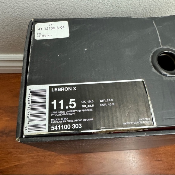 Nike LeBron X Cutting Jade Size 11.5 - Picture 8 of 10